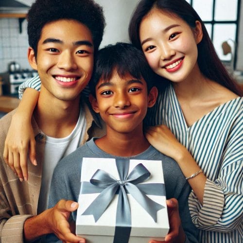 대학생 누나가 동생에게 준 선물