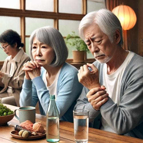 류마티스 관절염 고생하는 노년