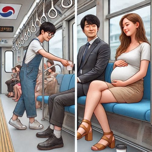서울시 임산부 교통비 70만원 지원받는 방법 총정리 7 임산부에 자리 양보