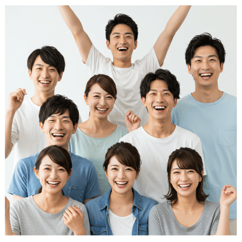 다한증 원인과 증상 및 양방/한방 치료방법, 생활 5 다한증으로 인해 불편함을 겪었지만, 치료와 생활 습관 개선을 통해 땀으로부터 자유로워지고 활짝 웃으며 행복해하는 다양한 연령대의 사람들의 모습