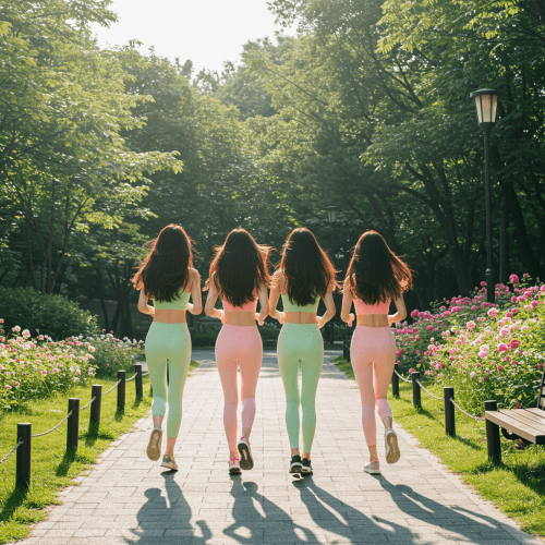 발병율이 가장 높은 암, 사망율이 가장 높은 암 통계 8 화창한 날씨에 공원을 열심히 조깅하고 있는 한국 20대 여성들