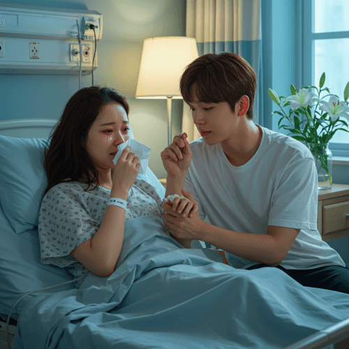 백혈병 투병중인 여성
